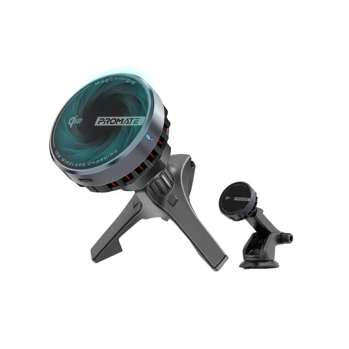Promate MagChill-Qi2 15W Qi2 Car Charger Mount