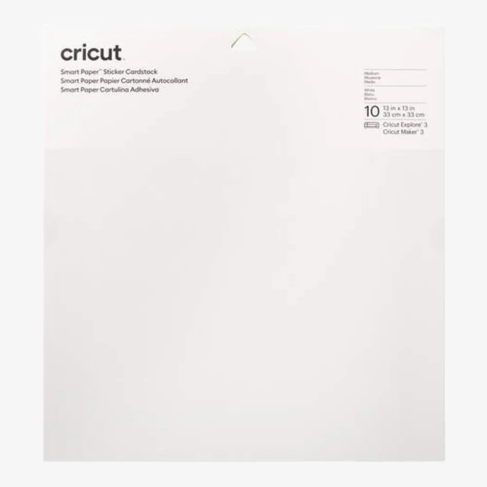 Cricut Smart Paper™ Sticker Cardstock – White (10 Sheets)