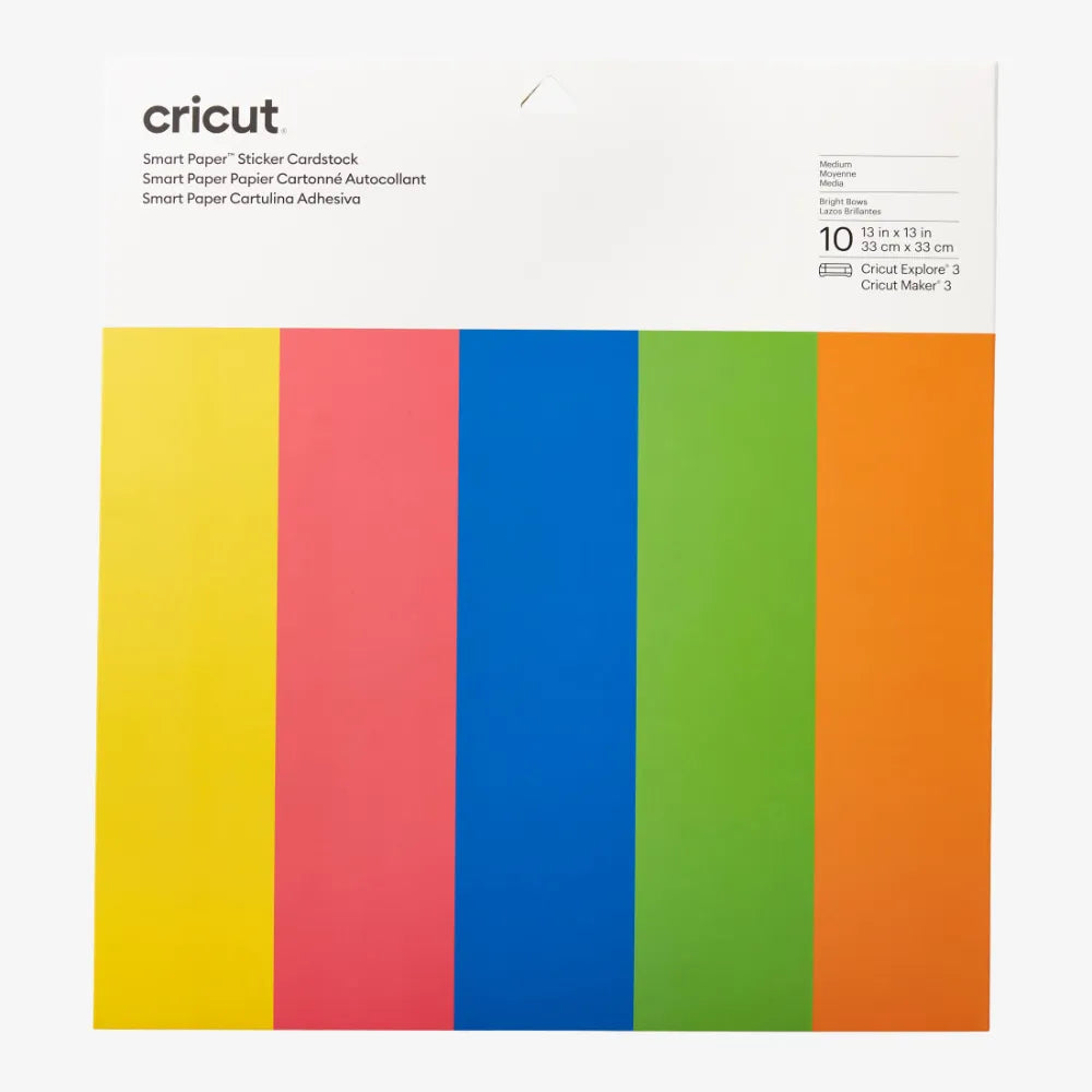 Cricut Smart Paper™ Sticker Cardstock – Bright Bow (10 Sheets)