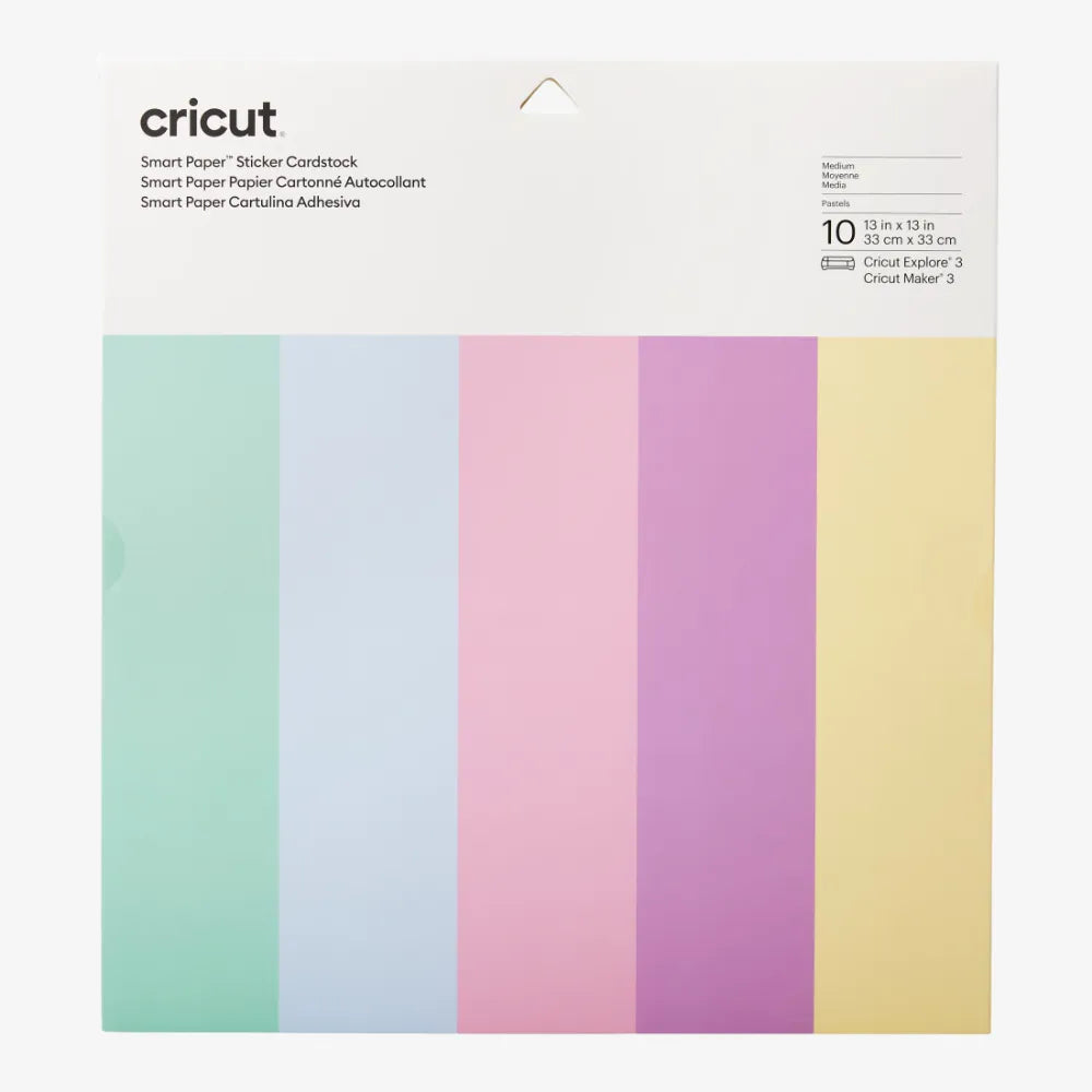 Cricut Smart Paper™ Sticker Cardstock – Pastels (10 Sheets)