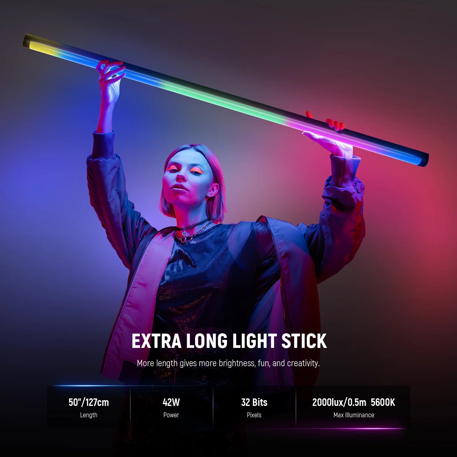 Neewer TL120C App RGBWW LED Tube Light