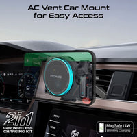 Promate MagMount-BT 15W Car Charger & ENC Earphone