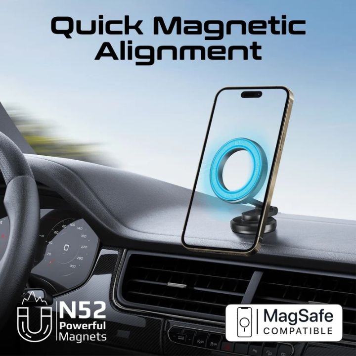 Promate MagHoop-HG Foldable Magnetic Car Mount