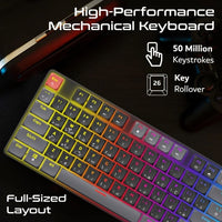 Vertux StealthKey Low-Profile Mechanical Gaming Keyboard