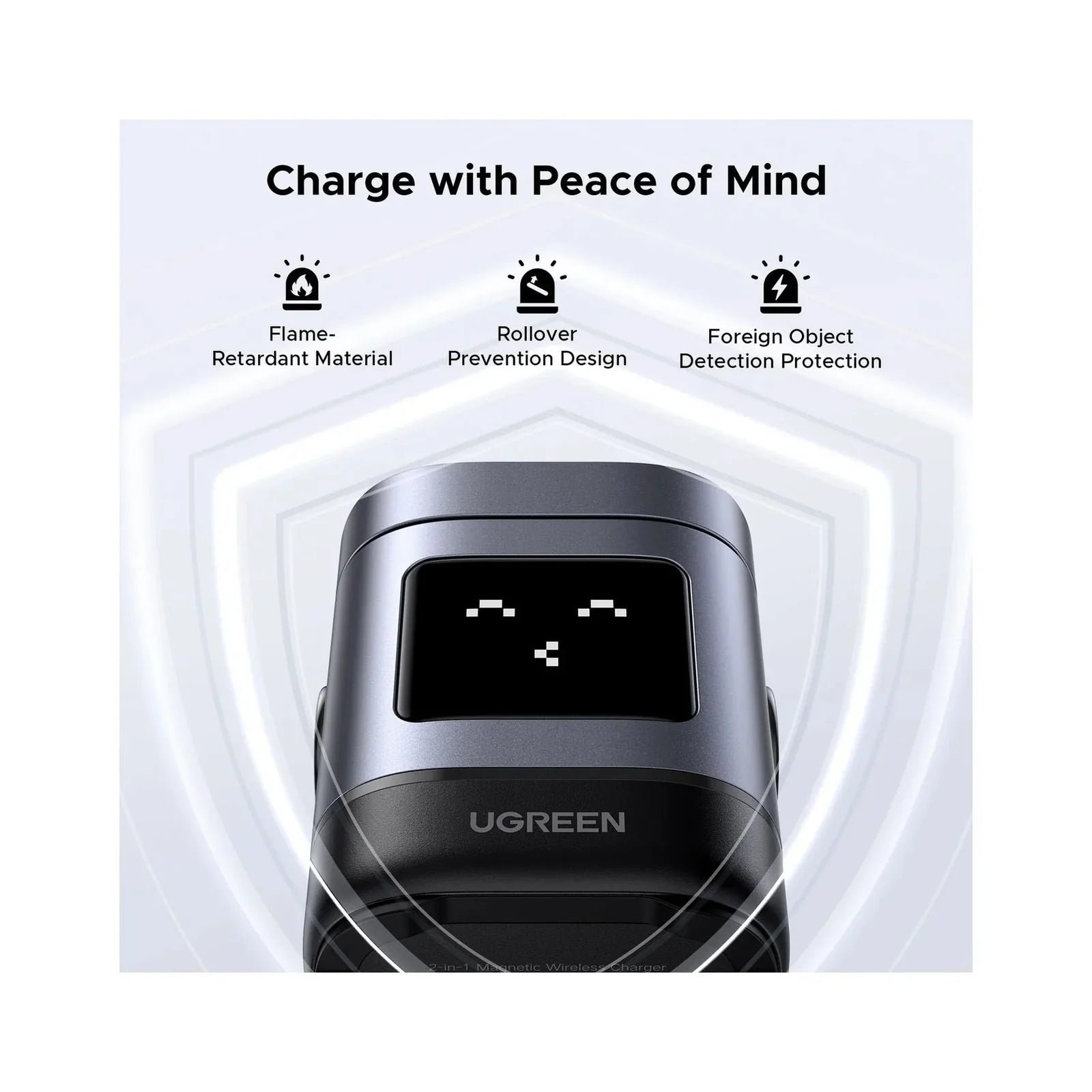 UGREEN 2-in-1 Foldable Wireless Fast Charging Station