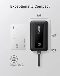 Anker Zolo Power Bank 10000mAh 30W with Built-In USB-C Cable