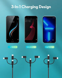 RAVPower RP-CB1033 3-in-1 USB-A Charging Cable