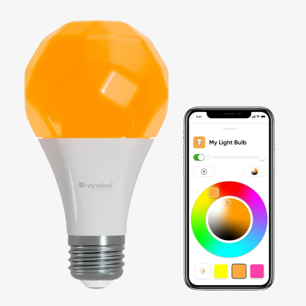 Nanoleaf Essentials Matter E27 Smart A60 Bulb – 800lm, 2700K–6500K – 2-Pack / 4-Pack