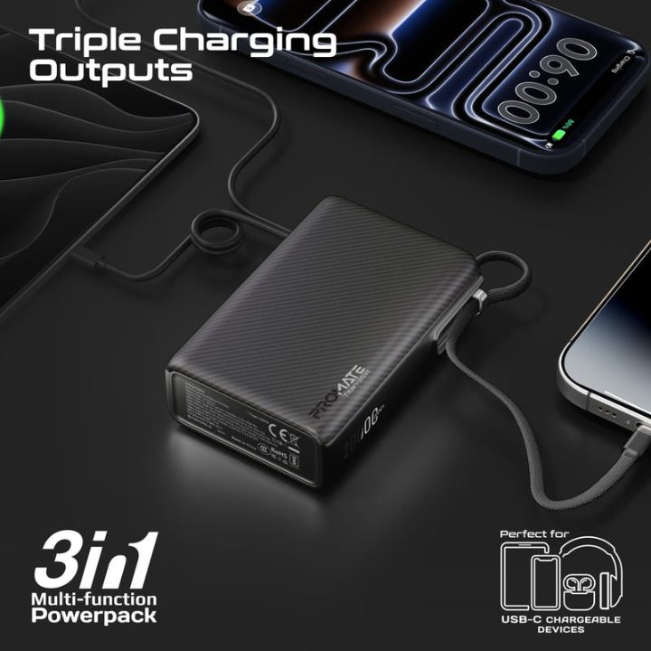 Promate Titan-35W 20000mAh 35W Power Bank