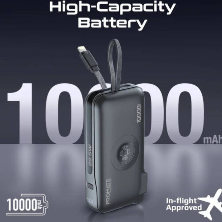 Promate PowerPack-10i 10000mAh 20W Travel Power Bank