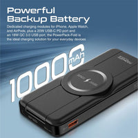 Promate PowerPack-Fold 10000mAh 5-in-1 Power Bank