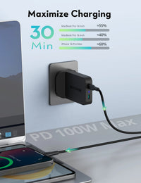 RAVPower RP-PC1095 100W GaN PD 2-Port Wall Charger