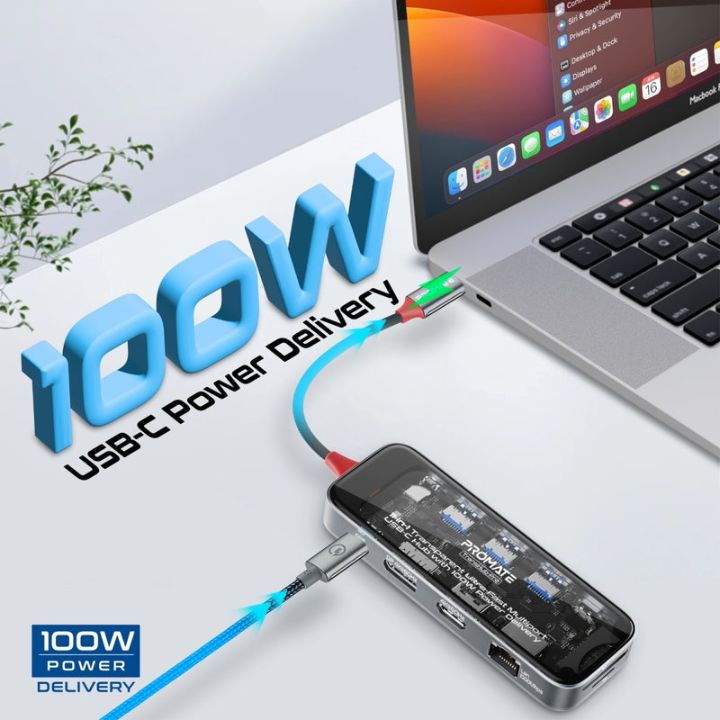 Promate TransHub-Pro 11-in-1 100W USB-C Hub