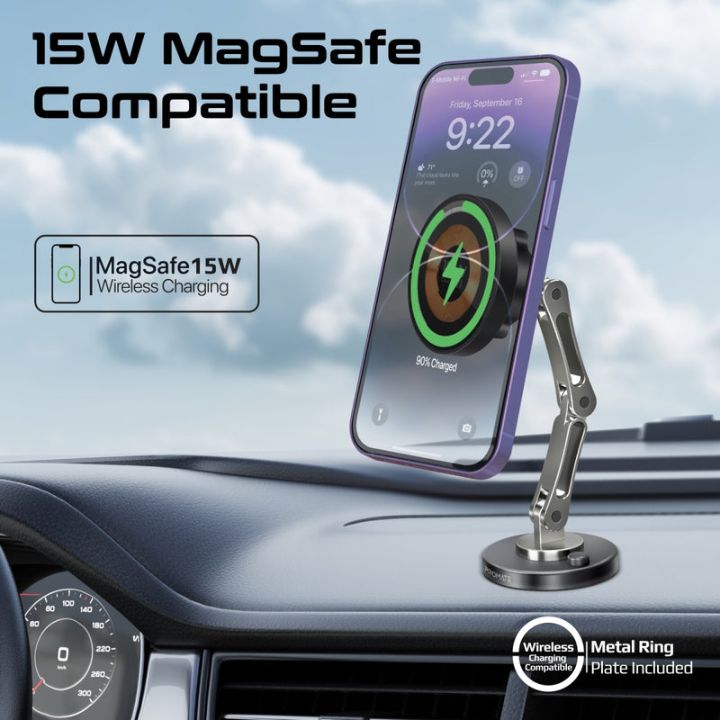 Promate Magnus-Qi 15W Wireless Car Charger