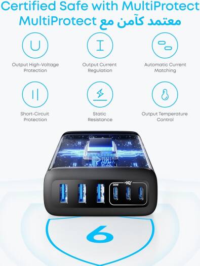 Anker A2154 112W 6-Port GaN Charger