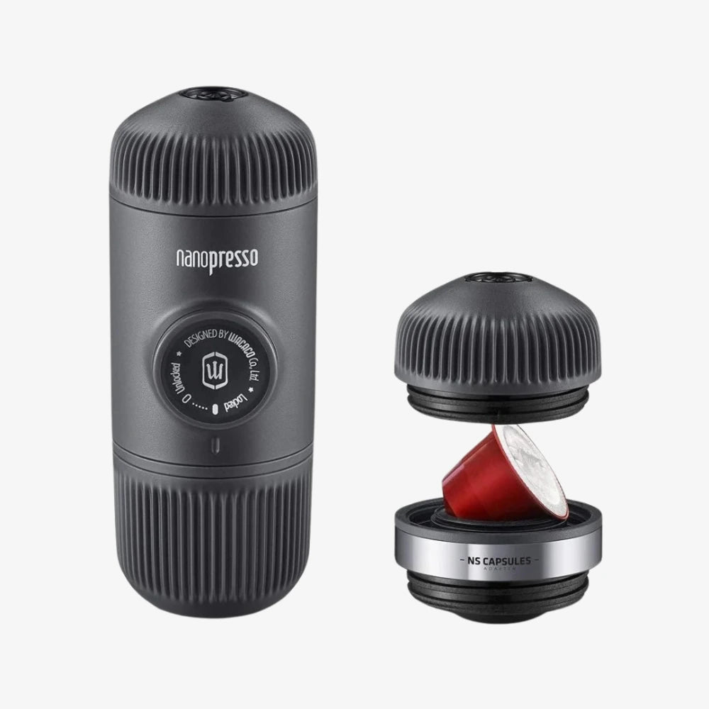WACACO Nanopresso + NS Adapter – Portable Espresso Machine