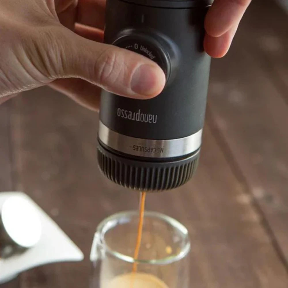 WACACO Nanopresso + NS Adapter – Portable Espresso Machine