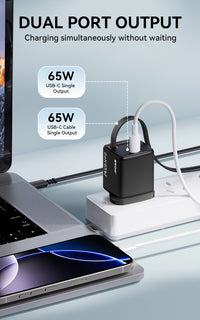 BWOO PD 20W + QC 18W Dual Port Charging Kit with 65W Type-C Cable