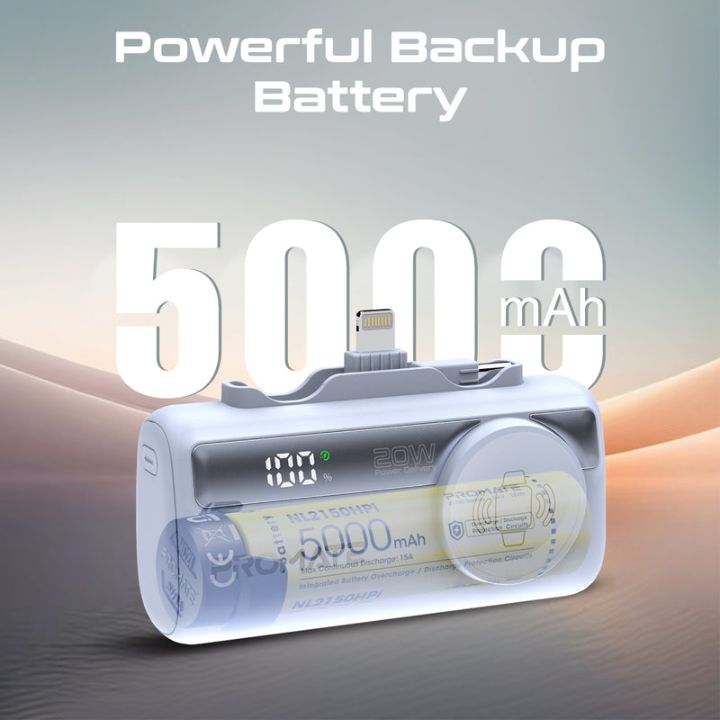 Promate PowerUp-Trio 5000mAh 20W Power Bank