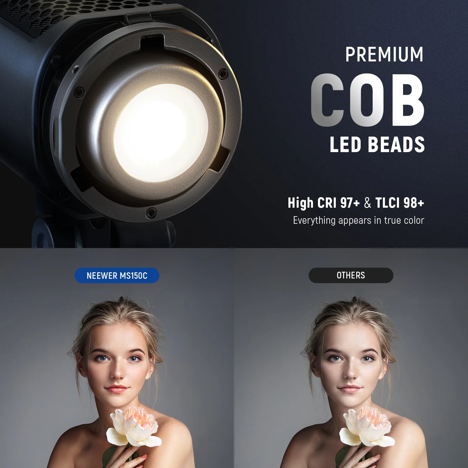 Neewer MS150C 150W RGB LED Video Light