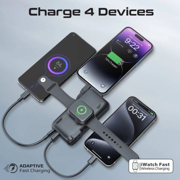 Promate PowerPack-10i 10000mAh 20W Travel Power Bank