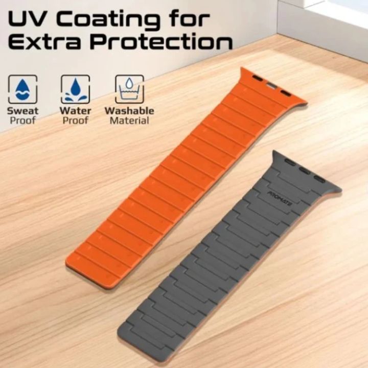 Promate MagBand-MS Magnetic Silicone Apple Watch Band