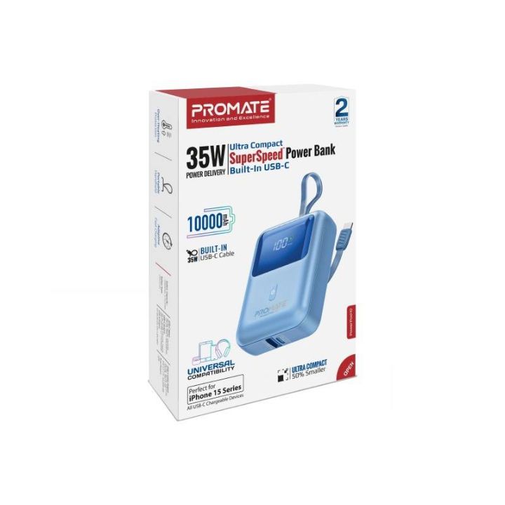 Promate PowerPod-10 10000mAh 35W Power Bank