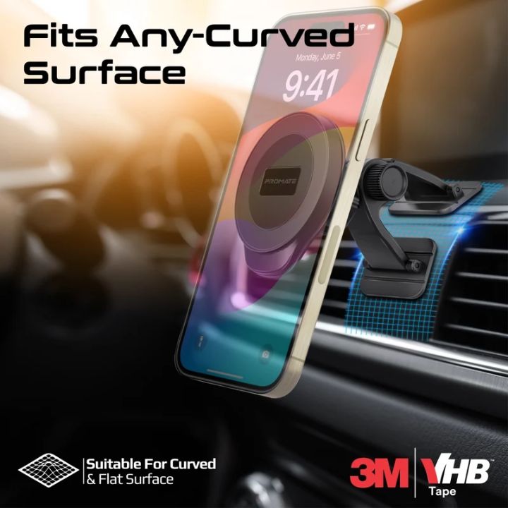 Promate ArcMount 360° Magnetic Car Mount