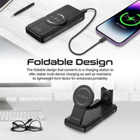 Promate PowerPack-Fold 10000mAh 5-in-1 Power Bank