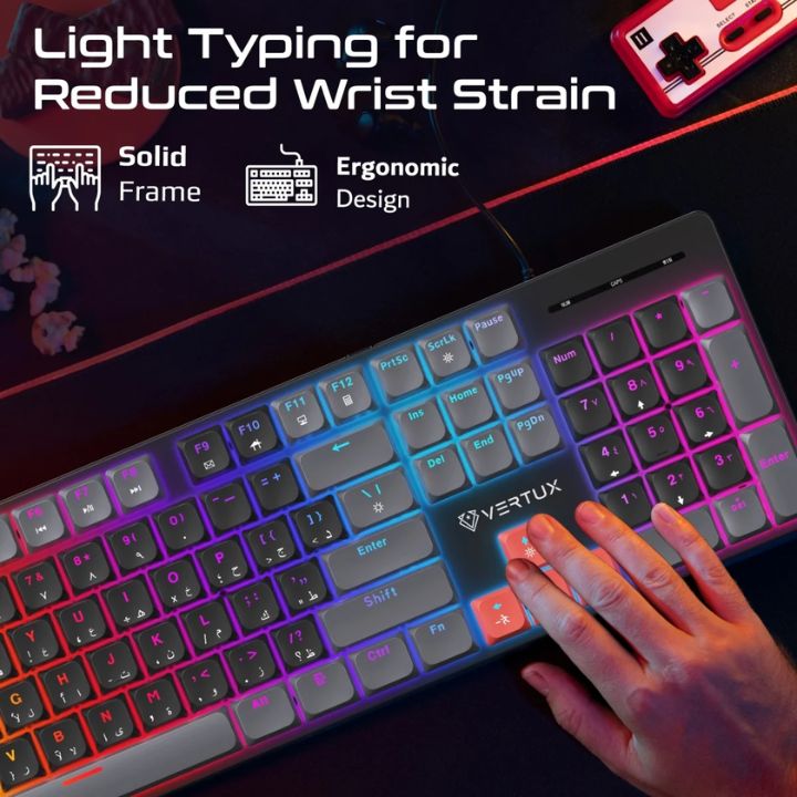 Vertux StealthKey Low-Profile Mechanical Gaming Keyboard