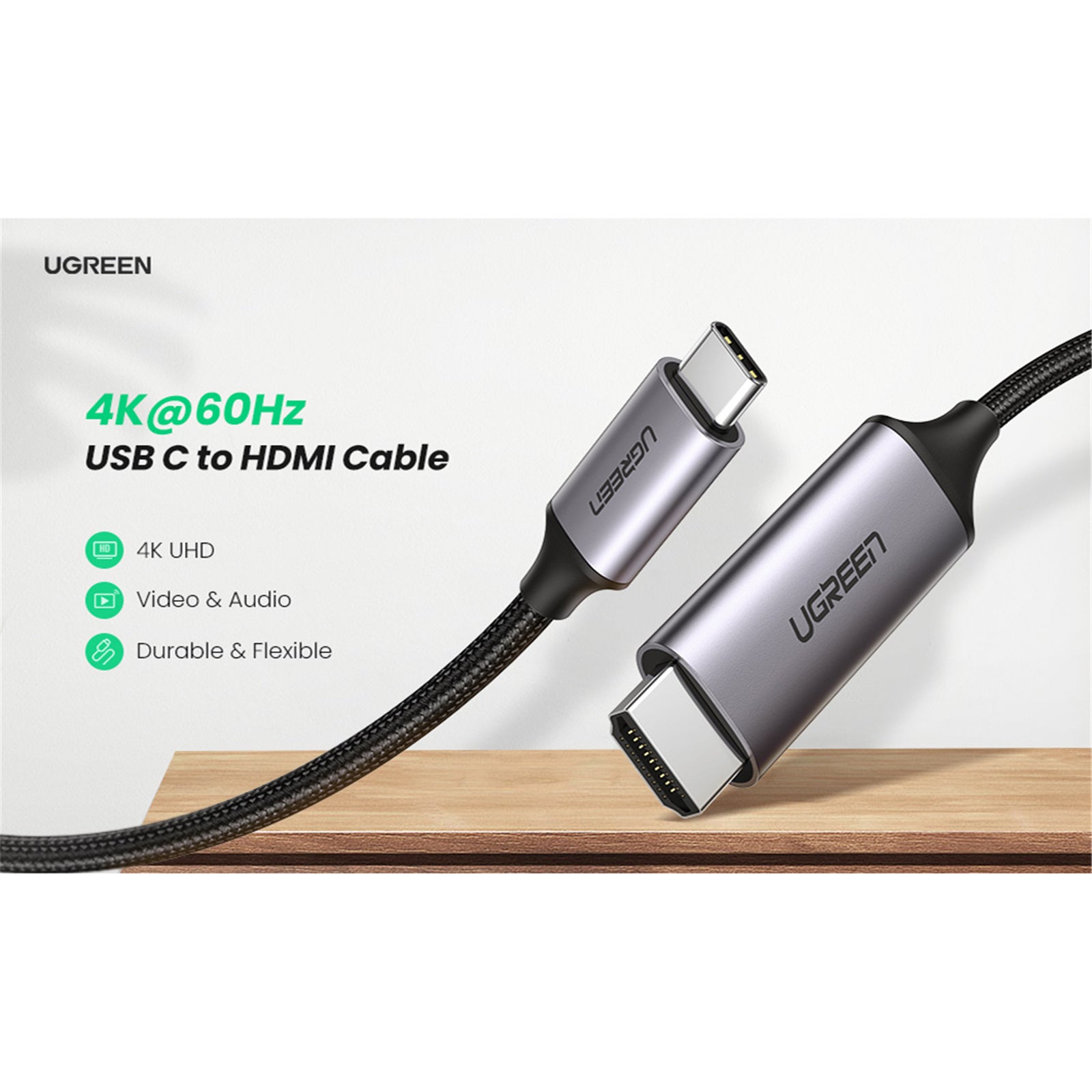 UGREEN MM142 USB-C to HDMI Cable - 1.5m