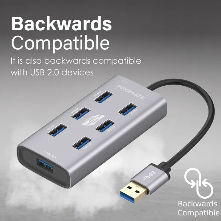 Promate ezHub-7 7-Port USB 3.0 Hub