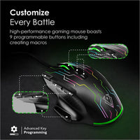 Vertux Kryptonite 10000 DPI Wired Gaming Mouse