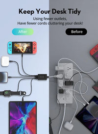 RAVPower PC1045 75W 5-Port GaN Desktop Charger