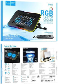 HOCO DH19 Laptop Cooling Stand with RGB & Phone Holder