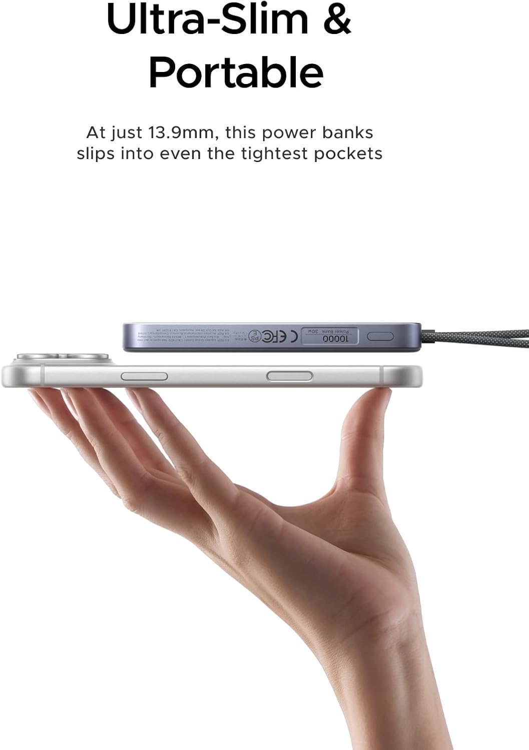 UGREEN PB567 Magnetic Wireless 10000mAh 30W Power Bank