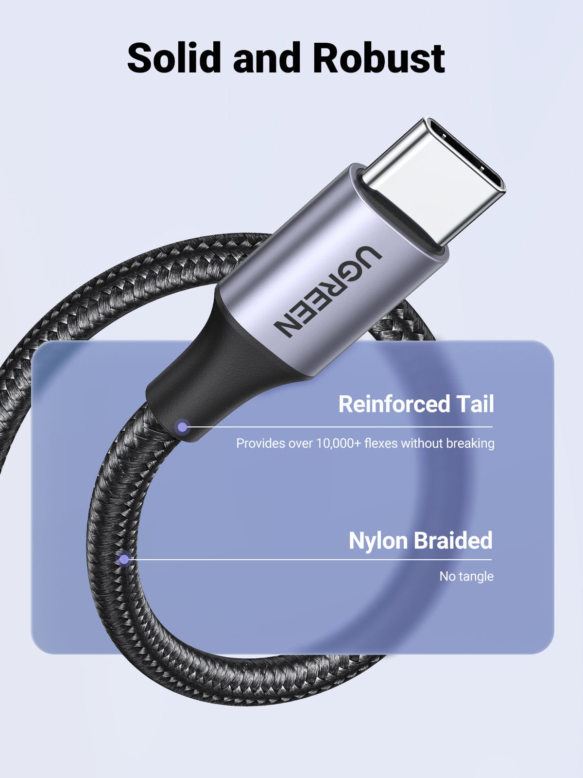 Ugreen US288 18W USB A to USB C Cable 1m