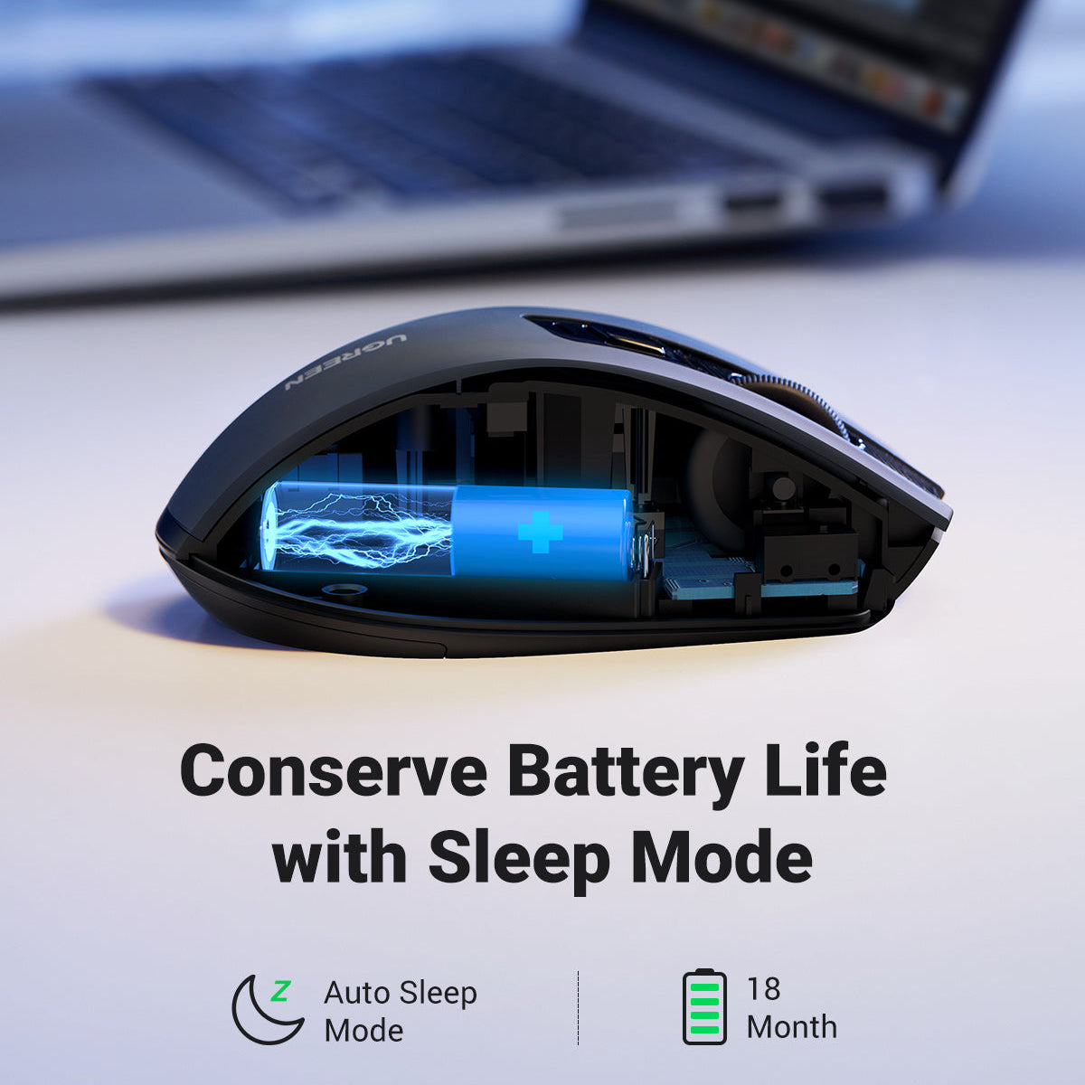 Ugreen MU006 4000DPI Silent Wireless Mouse