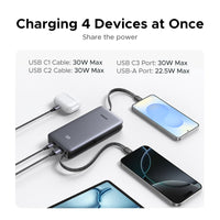 UGREEN PB528 20000mAh 30W Power Bank With Dual Built-In USB-C Cables