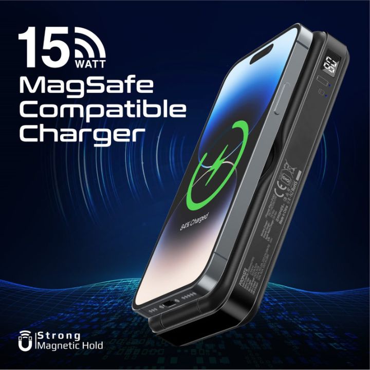 Promate PowerPack-Fold 10000mAh 5-in-1 Power Bank