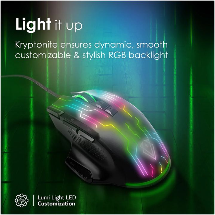 Vertux Kryptonite 10000 DPI Wired Gaming Mouse