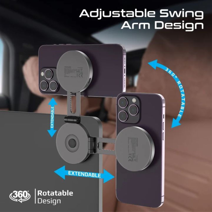 Promate MagMate-1 15W Qi2 Charging Mount