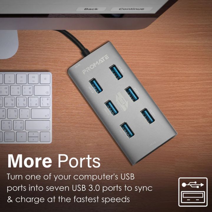 Promate ezHub-7 7-Port USB 3.0 Hub