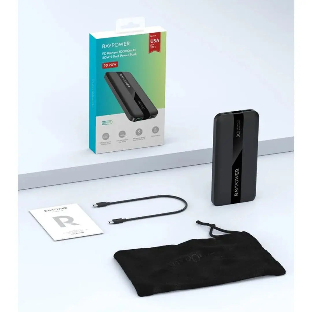 RAVPower RP-PB1236 PD Pioneer 10000mAh 20W 3-Port Power Bank