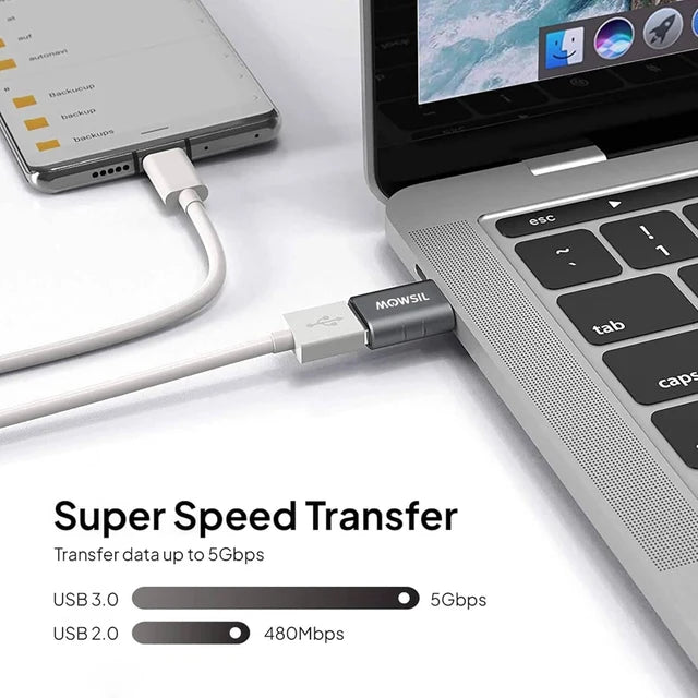 Mowsil MOCHB USB-C To USB-A OTG Adapter