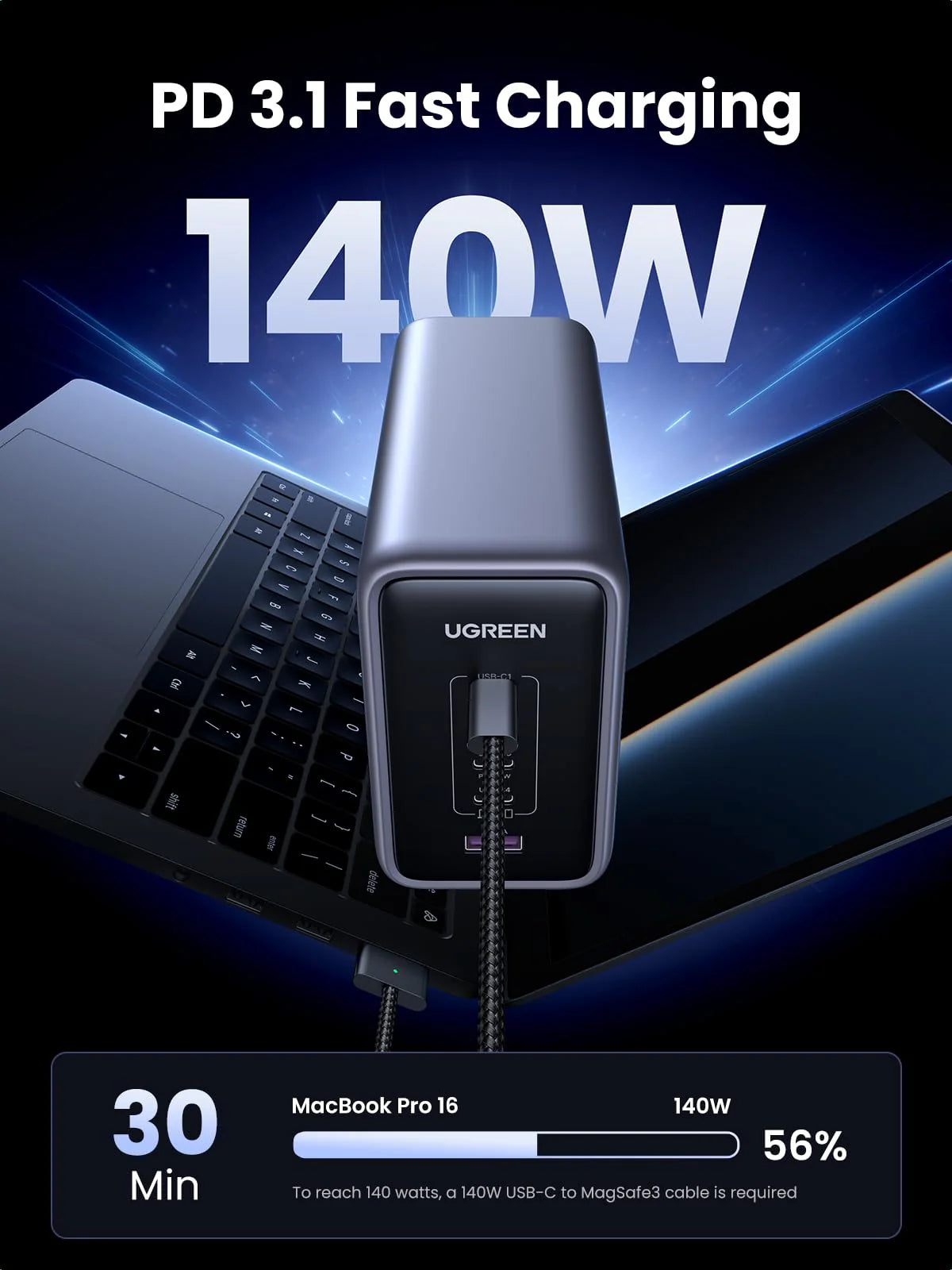 UGREEN Nexode 300W 5-Port GaN Desktop Charger