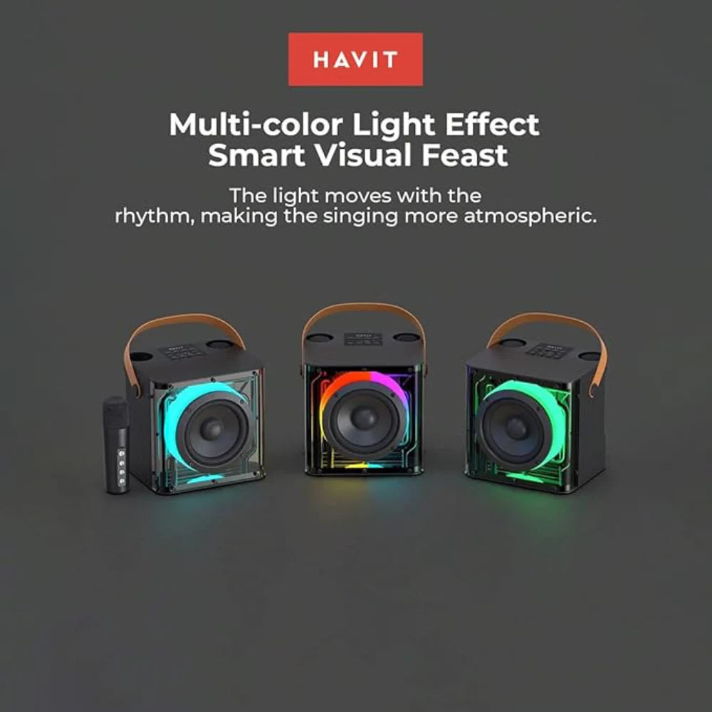 HAVIT Bluetooth Karaoke Speaker with Dual Mics
