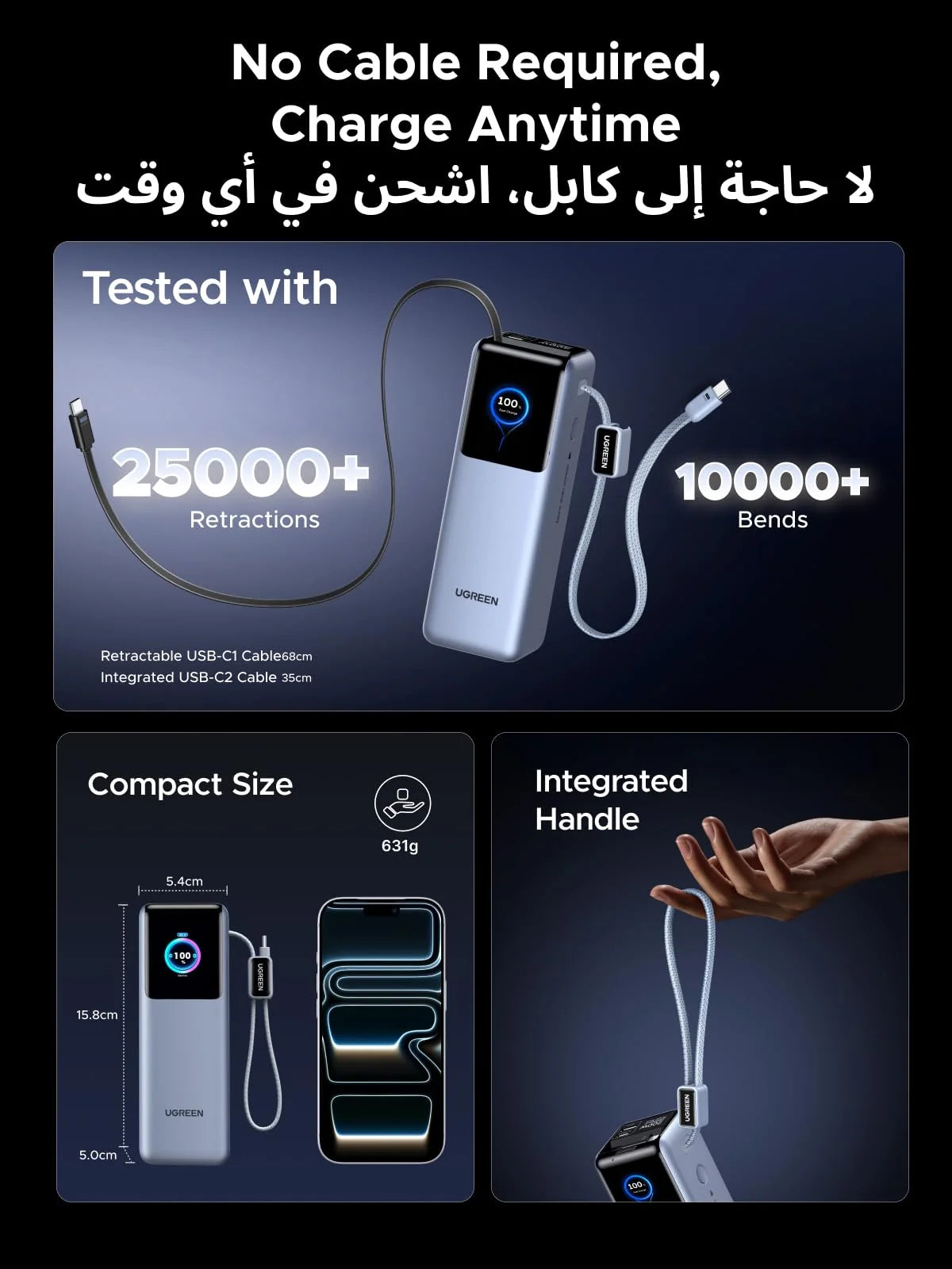 UGREEN PB728 Nexode Pro 25000mAh 200W Power Bank