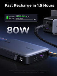 UGREEN PB551 20000mAh 145W Power Bank with Built-in Cable