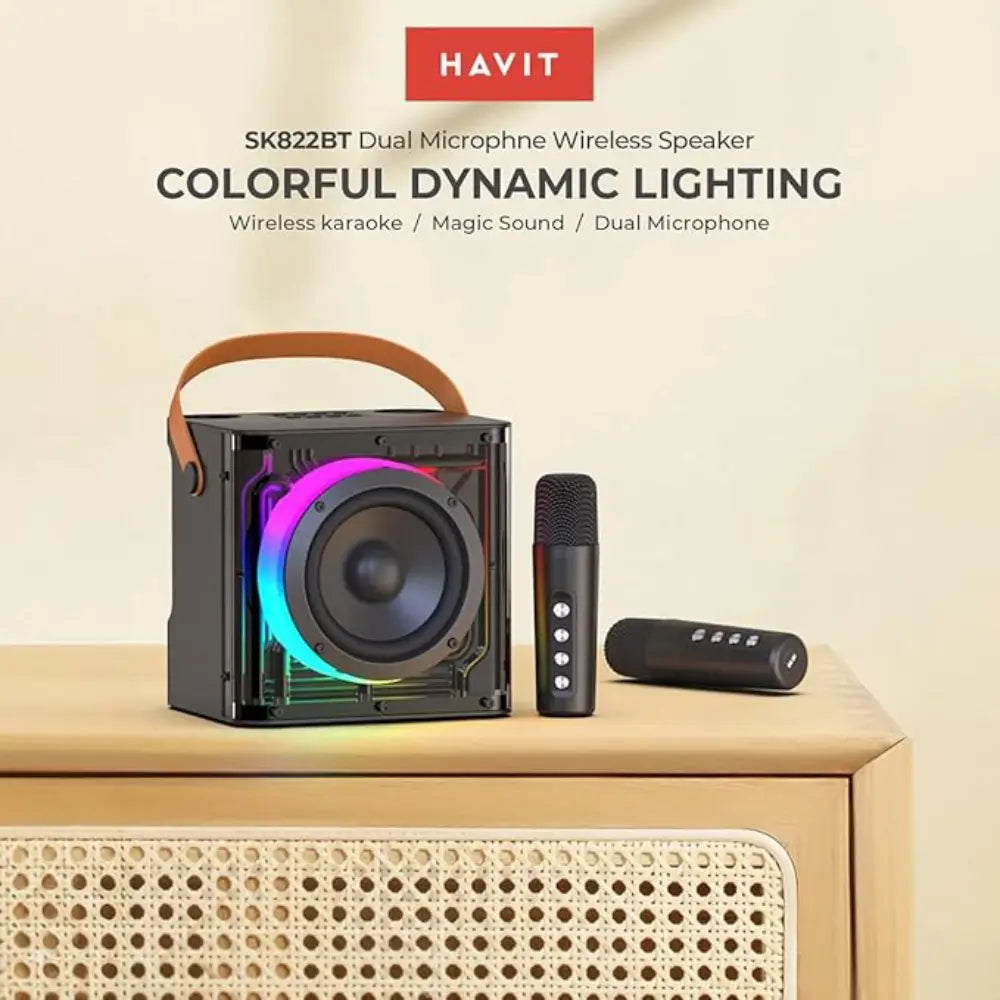 HAVIT Bluetooth Karaoke Speaker with Dual Mics